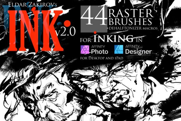 Download INK.&bull; 44 Affinity Photo Brushes&nbsp;updated to&nbsp;V2.0 - Affinity photo Collection